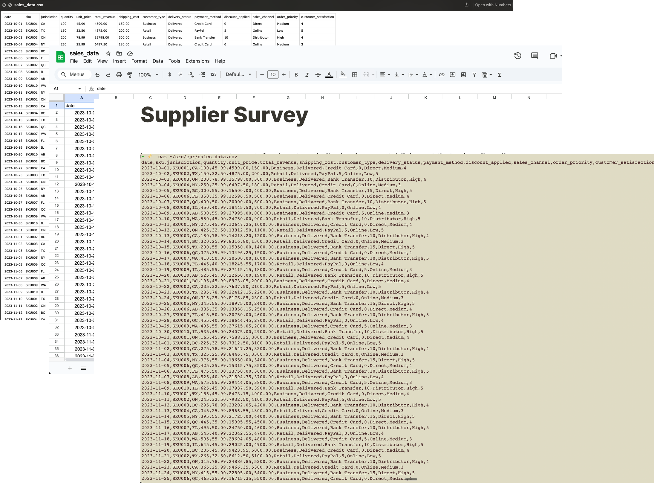 Data Collection and Estimation Process